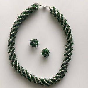 Hand made, set of Necklace & Earrings